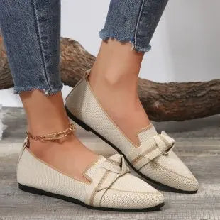 Butterfly Pointed Loafers